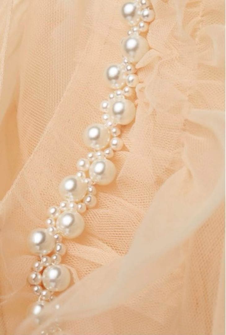 新品未使用 パフスリーブ チュールブラウス Simone Rocha x 