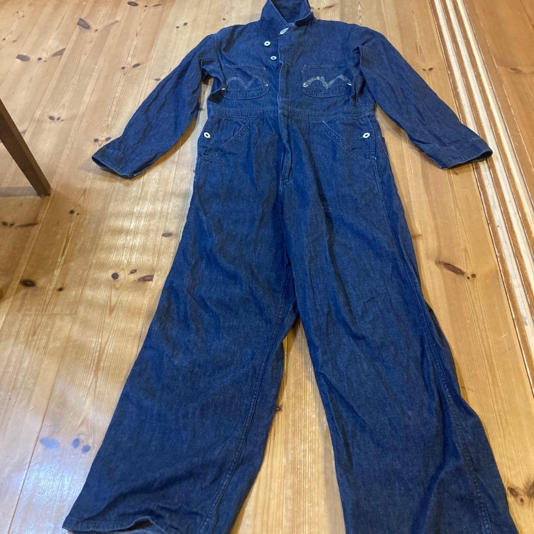 ダークブルー オーバーオール・つなぎ