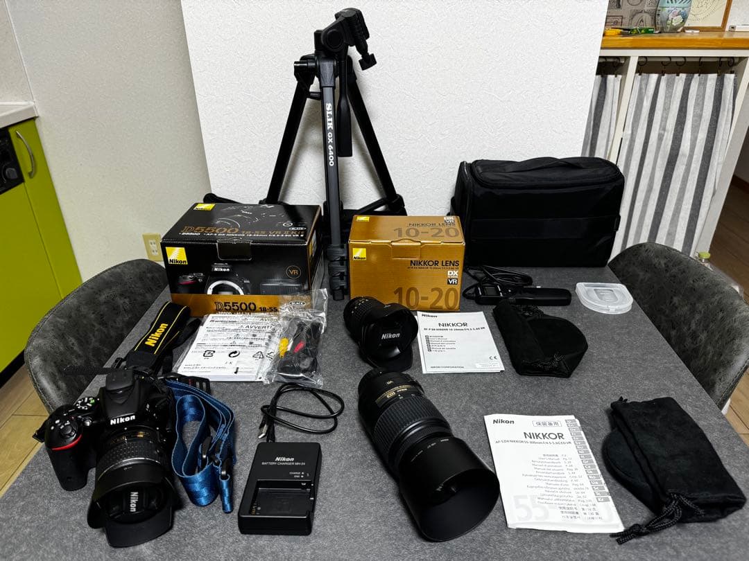 【ショット数極少6906回】Nikon D5500豪華レンズ3本＆三脚フルセット