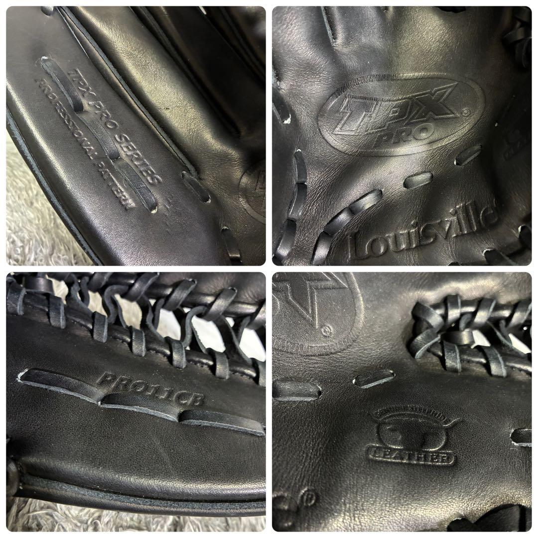 【美品】TPX Pro ルイスビルスラッガー 硬式 外野手 左投げ ブラック