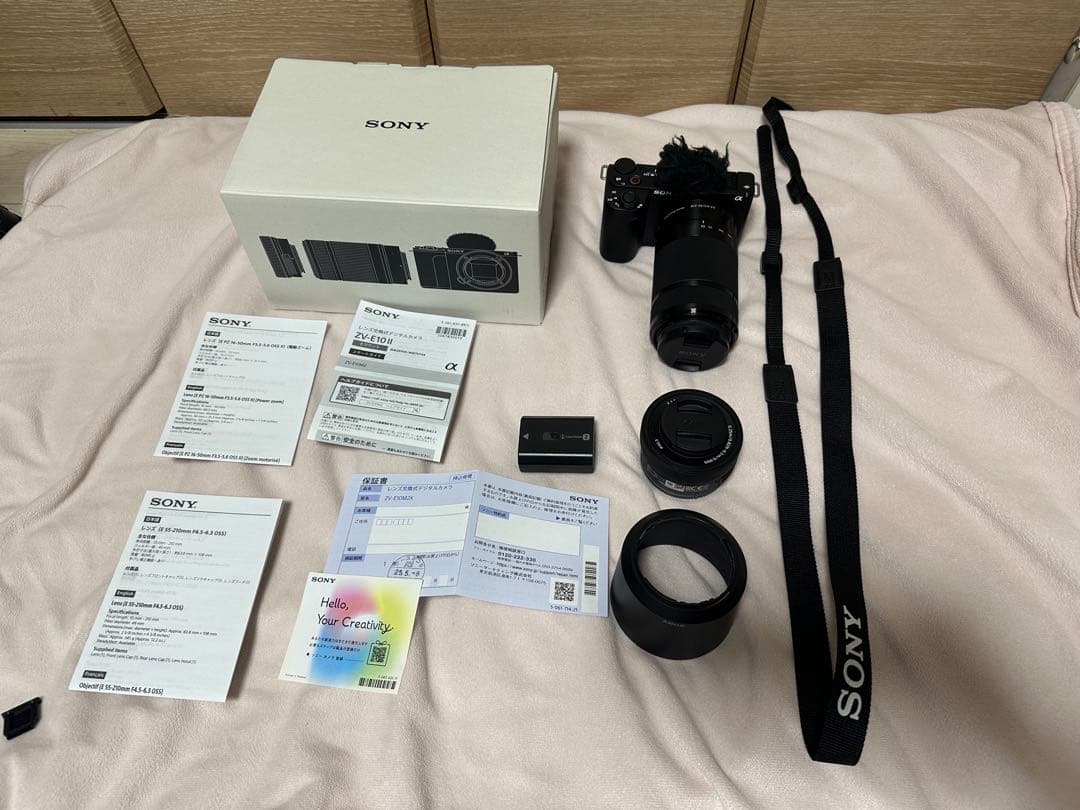 SONY ZV-E10II ダブルレンズ 美品