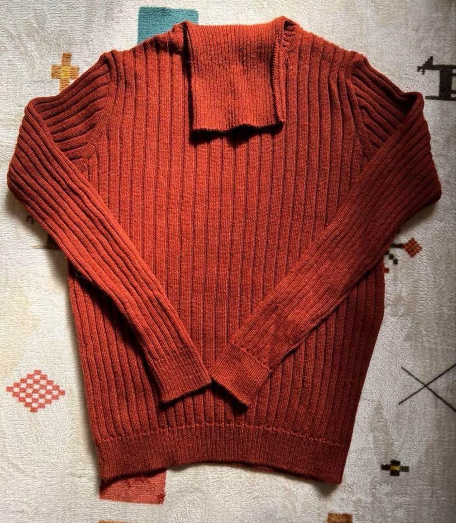 2020 GUCCIアルパカウールタートルニットリブ編み M