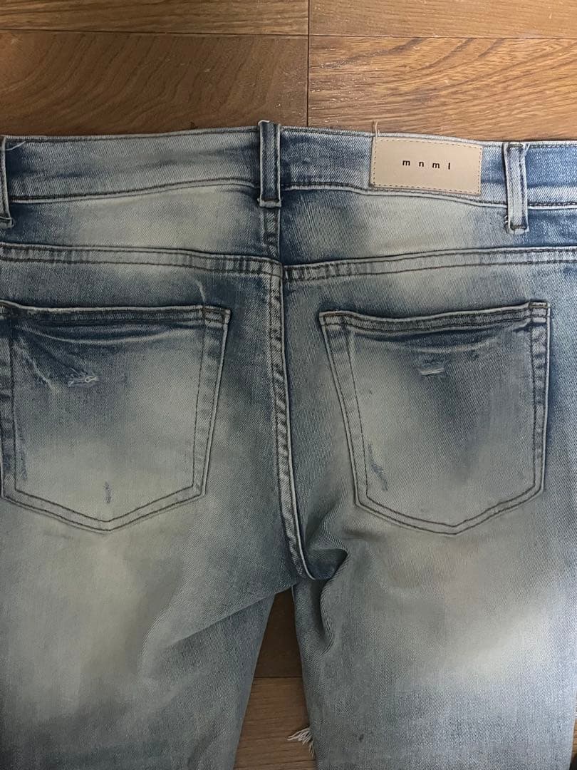 mnml ダメージ加工スキニージーンズ 30