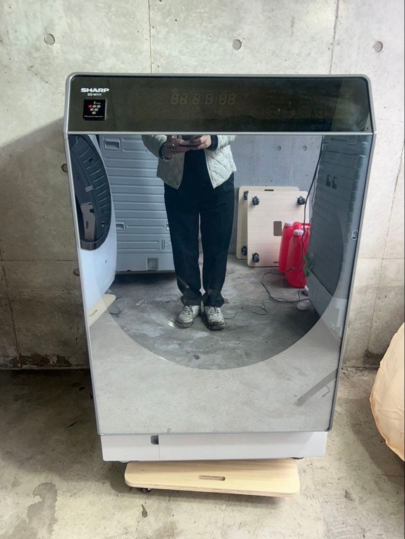 【クリーニング済み✨】シャープ ドラム式洗濯機 ES-W111-SL（左開き）