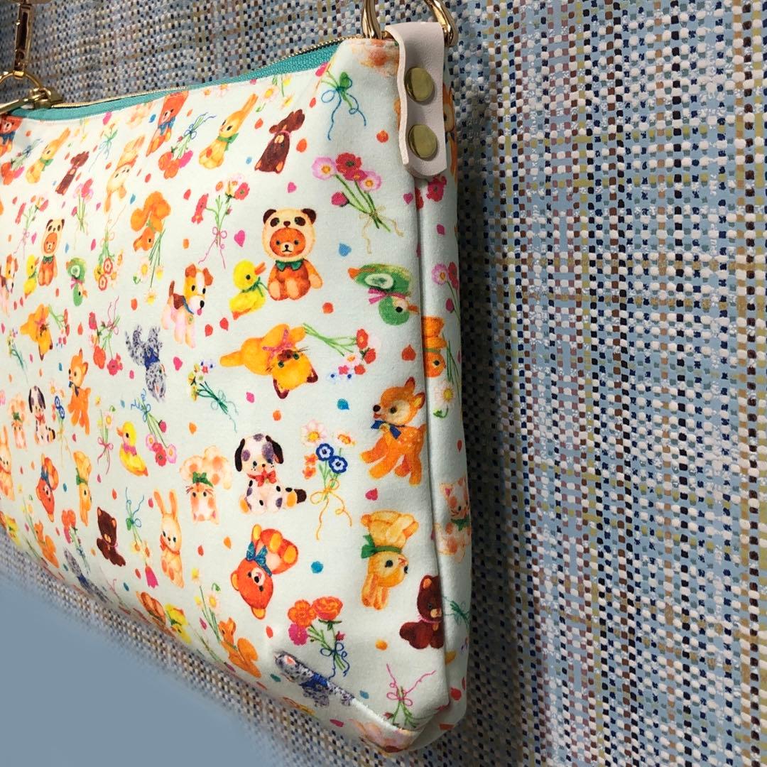 1909.ハンドメイド　20cmファスナーポーチ　フランシュリッペ