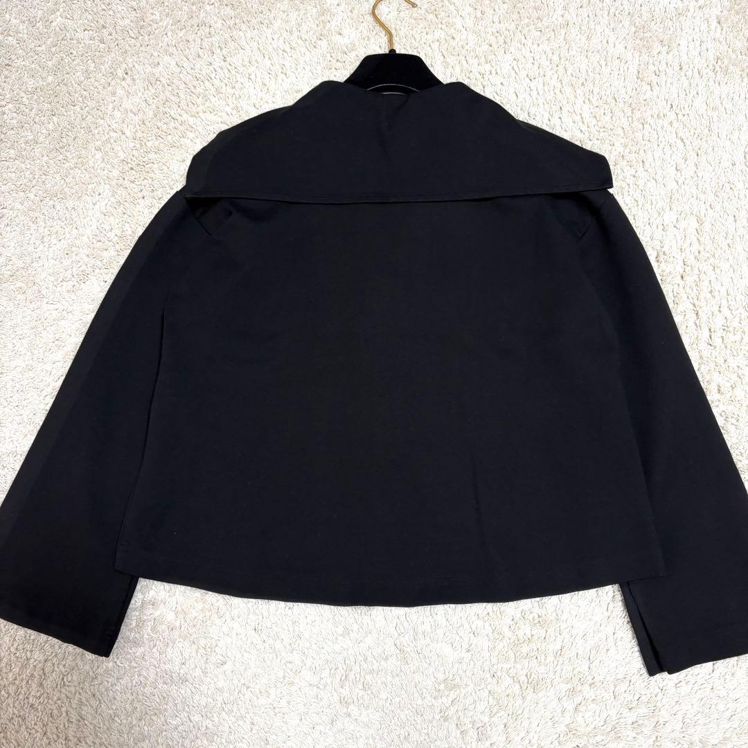 美品 インゲボルグ セーラーカラーカーディガン ブラック ジップパーカー 薔薇