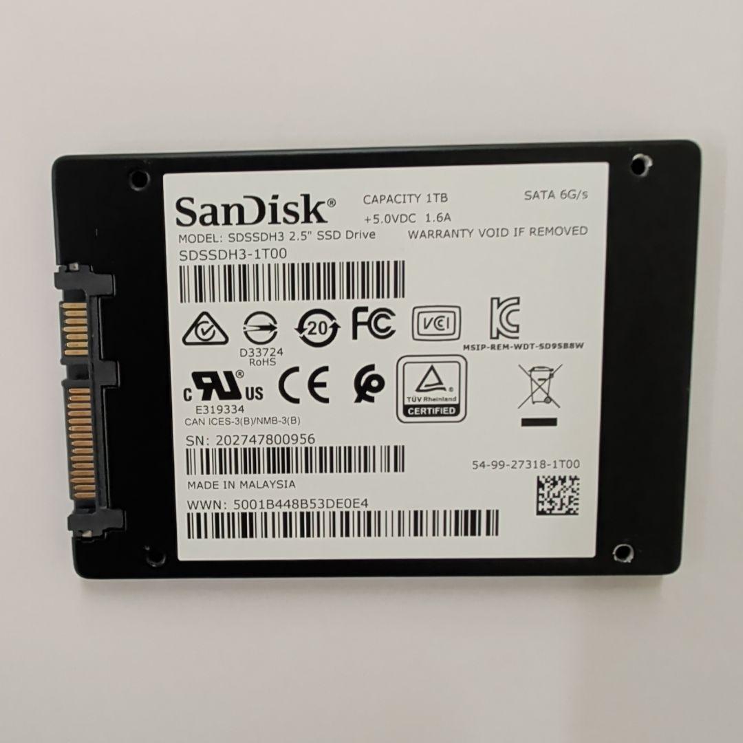 SanDisk Ultra 3D SSD 1TB 4個セット