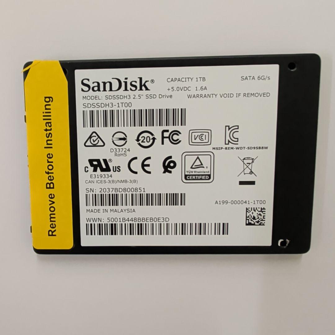 SanDisk Ultra 3D SSD 1TB 4個セット