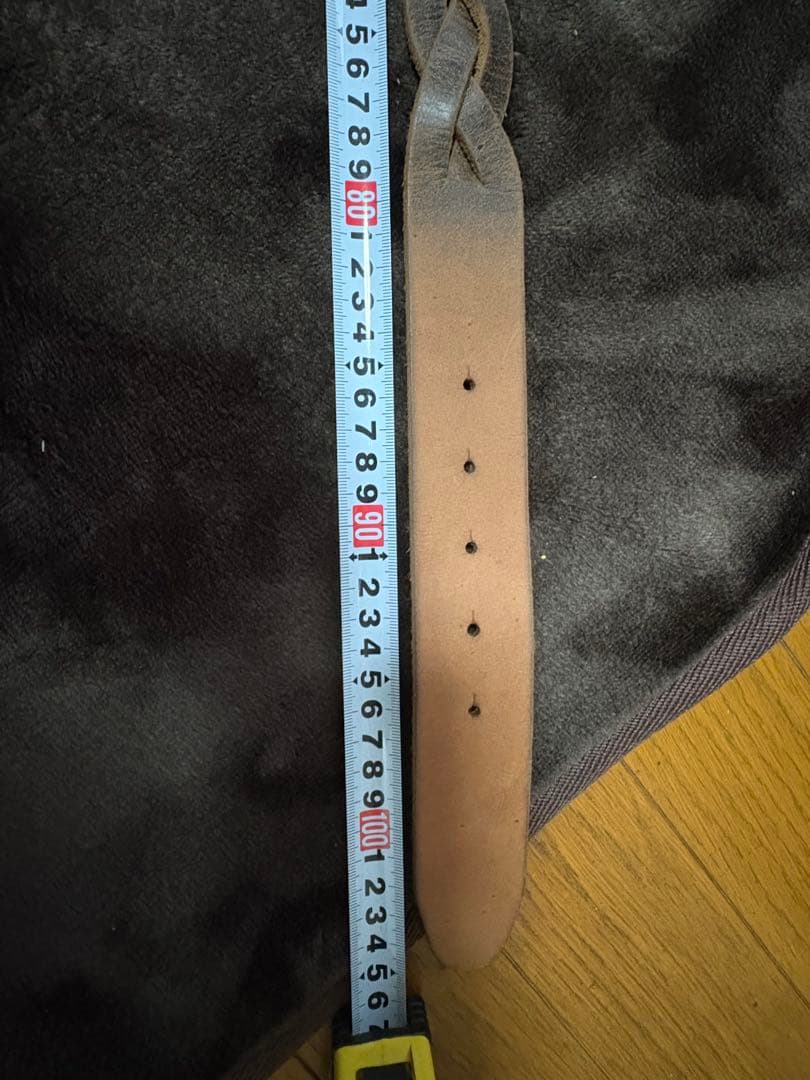 未使用☀️ DOUBLE RL エンブレム付きレザー編込み RR ラルフローレン