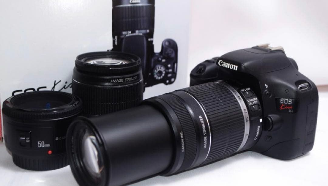 ❤初心者お勧め❤スマホ転送ＯＫ❤動画撮影❤kiss x4❤1800万画素❤