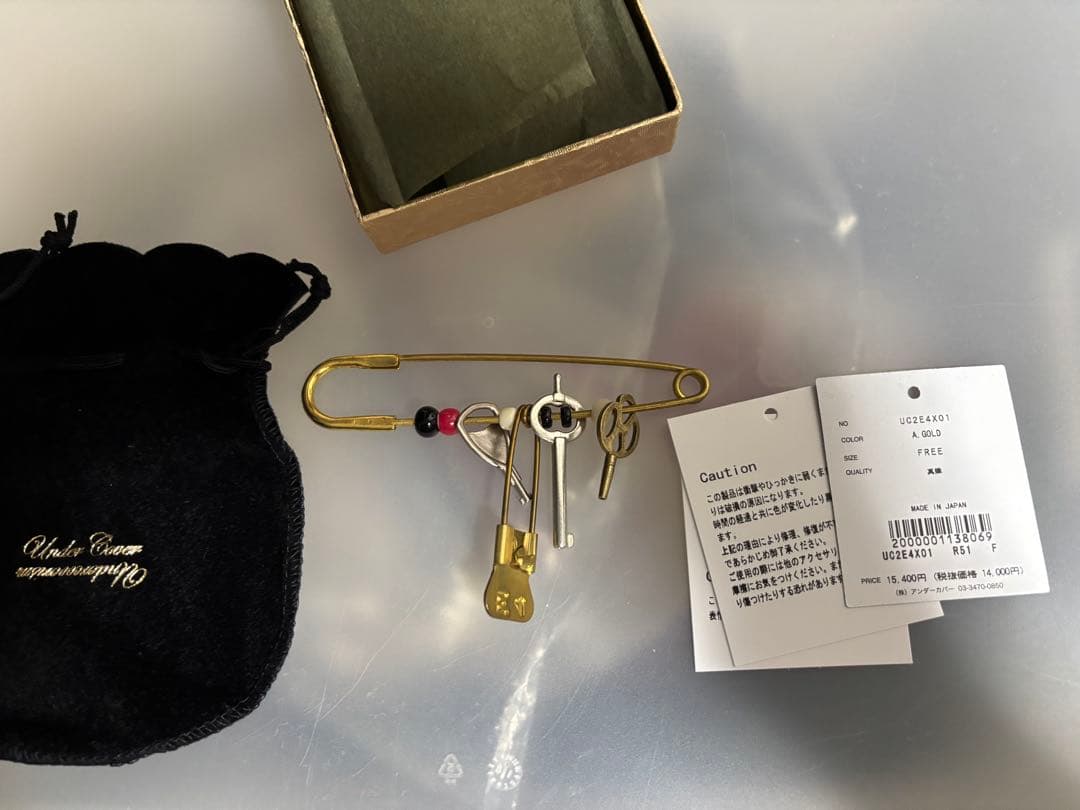 25AW アンダーカバー 安全ピン アクセサリー