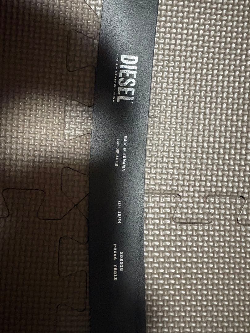 DIESEL ブラック ベルト 袋付き　正規品