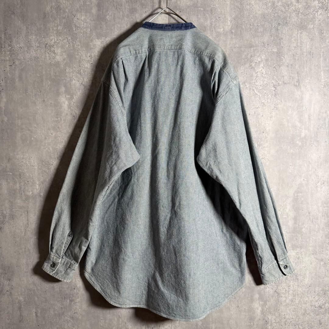 ⭐️希少⭐️RRL ダブルアールエル シャツジャケット 90s バンドカラー L