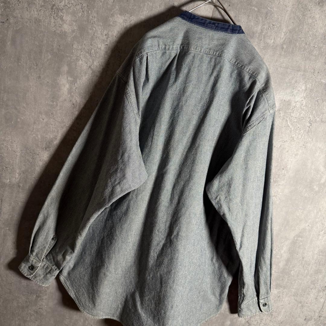 ⭐️希少⭐️RRL ダブルアールエル シャツジャケット 90s バンドカラー L
