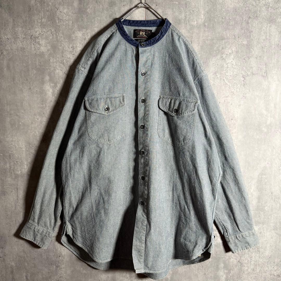 ⭐️希少⭐️RRL ダブルアールエル シャツジャケット 90s バンドカラー L