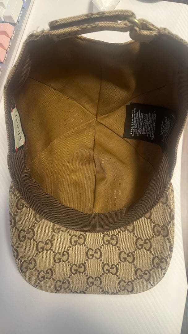 GUCCI グッチ GGキャンバス キャップ Lサイズ59cm