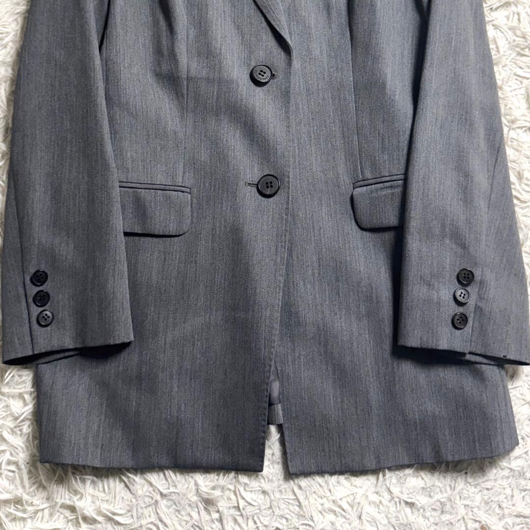 バーバリーロンドン パンツスーツ セットアップ テーラード 2B グレー M〜L