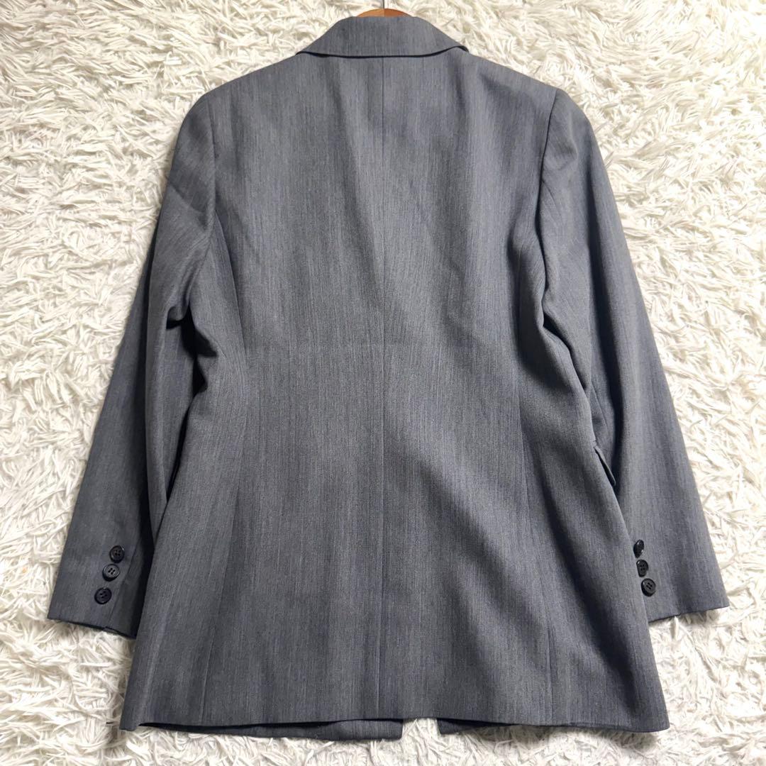 バーバリーロンドン パンツスーツ セットアップ テーラード 2B グレー M〜L