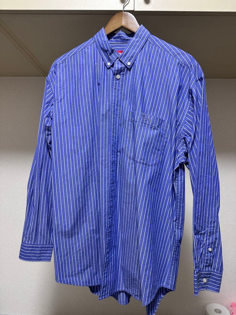トップス 23fw Supreme loose fit stripe shirt M