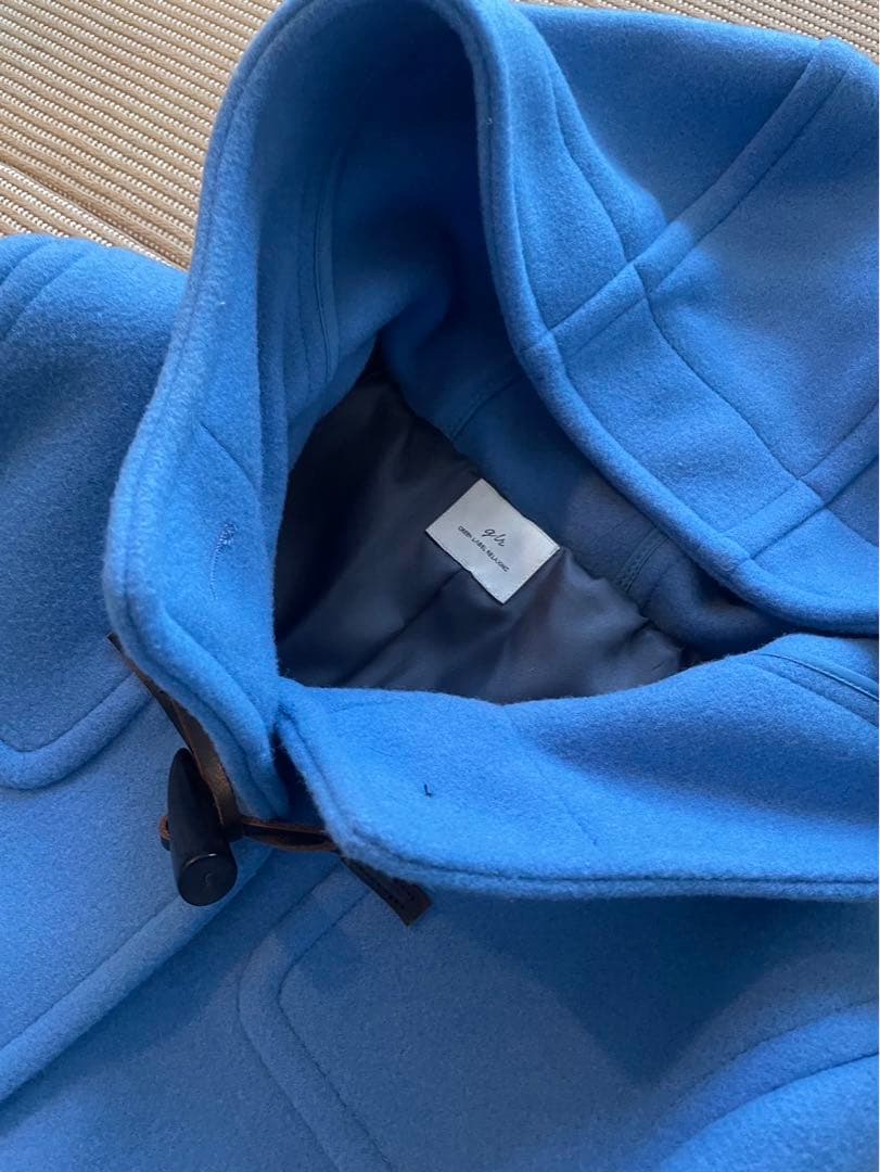 グリーンレーベルリラクシング　青いダッフルコート 良品