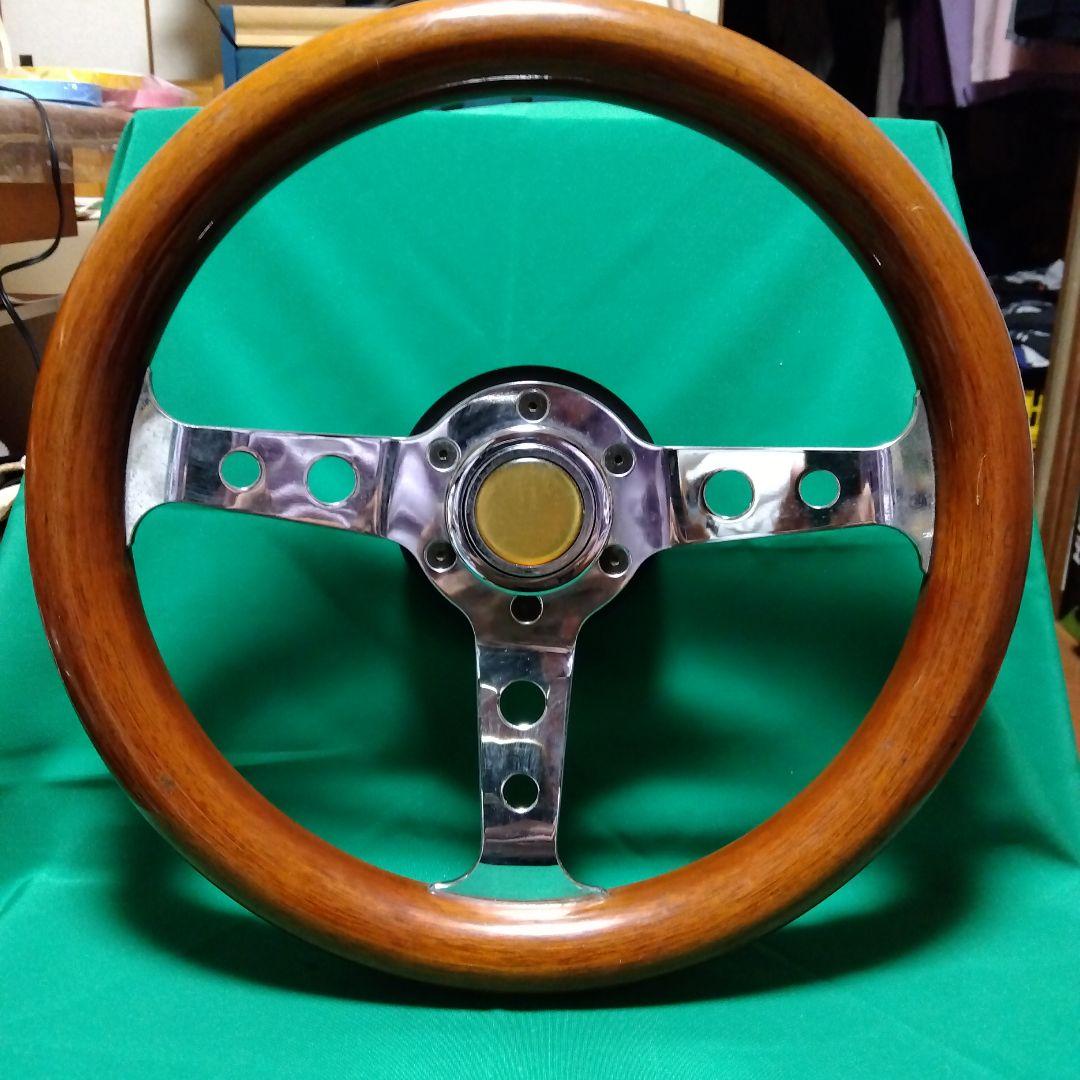ウッド クローム ステアリング