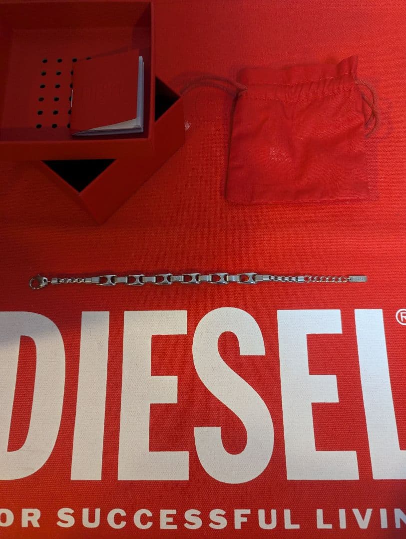 DIESEL 未使用美品グレン期現行モデル チェーンブレスレット