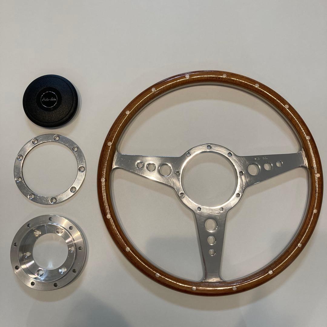 モトリタ　ウッドステアリング　１４インチ