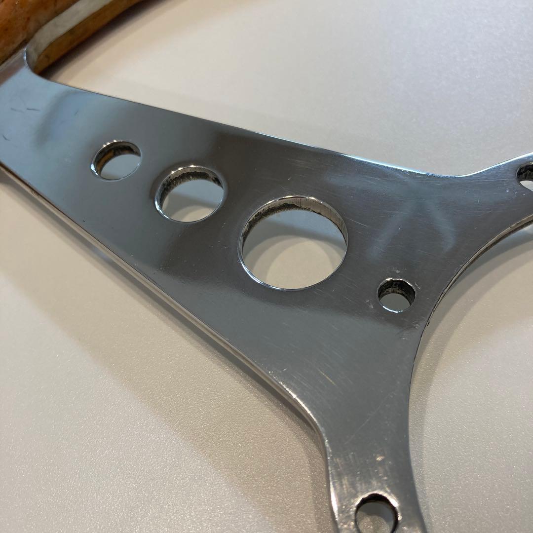 モトリタ　ウッドステアリング　１４インチ