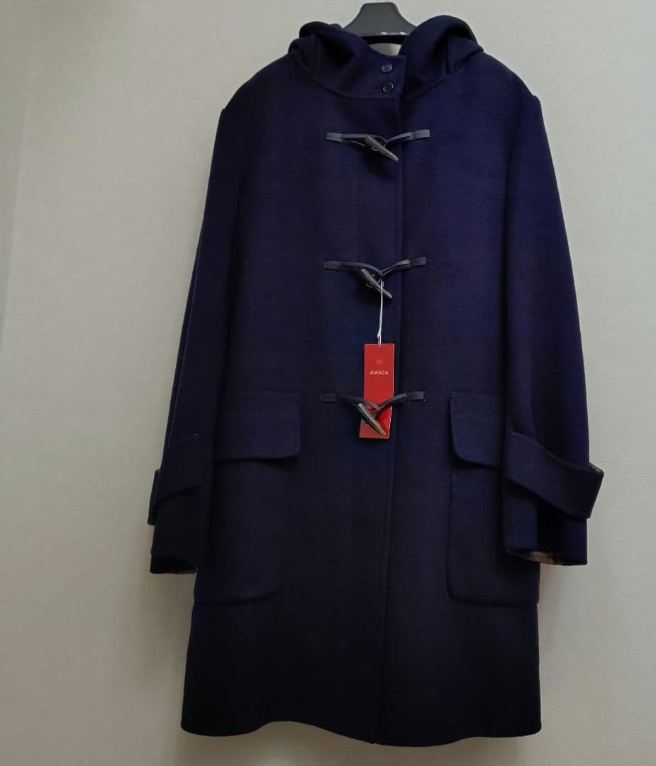 【新品タグ付き】アマカ　AMACA ウールリバー　ダッフルコート　sanyo