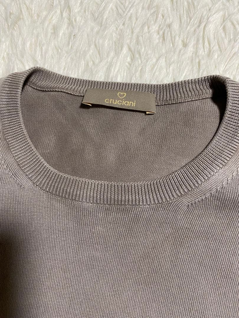 Cruciani クルチアーニ コットン ハイゲージ ニット クルーネック 50