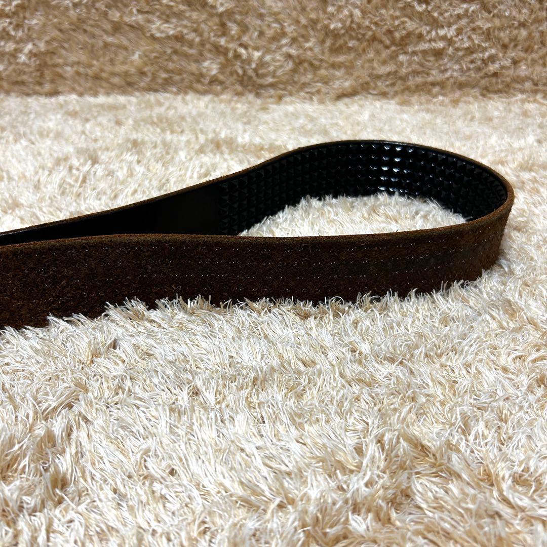 美品✨ HTC スタッズ 5連 ピラミッド ベルト レザー ブラック 34