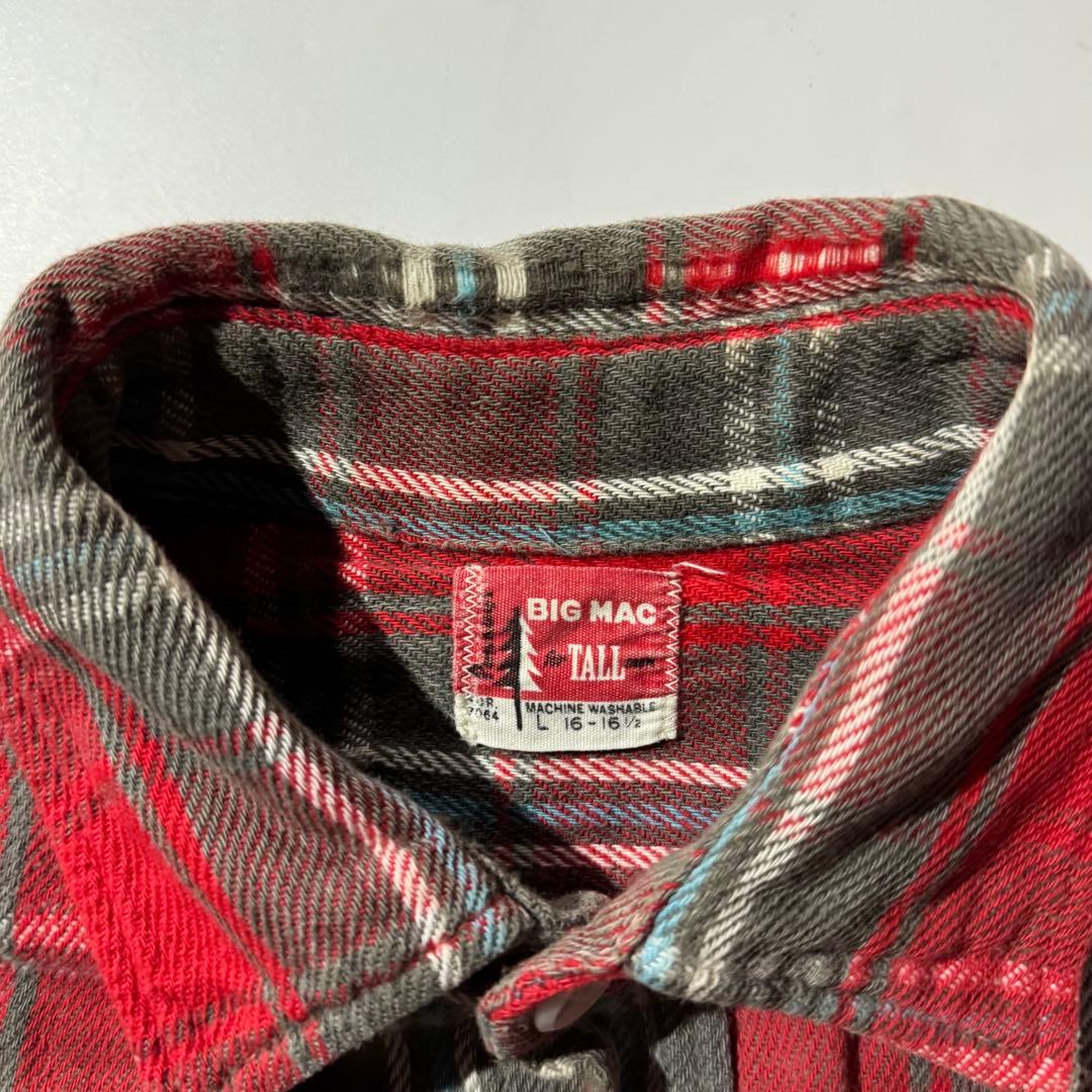 す*し様 60s BIGMAC check flannel shirt vtg