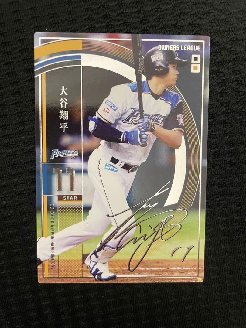 大谷翔平 プロ野球オーナーズリーグ　銀箔サイン