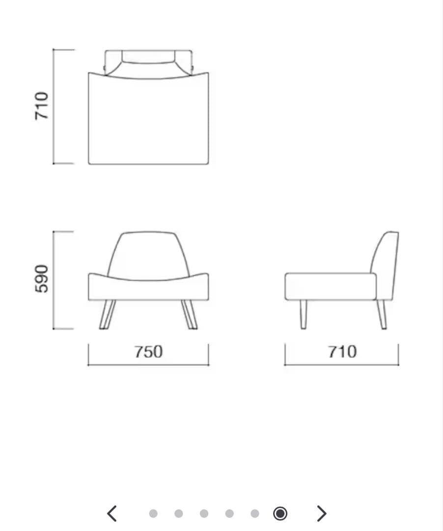 IDÉE AO sofa 1人掛けソファ グレー専用カバー付き