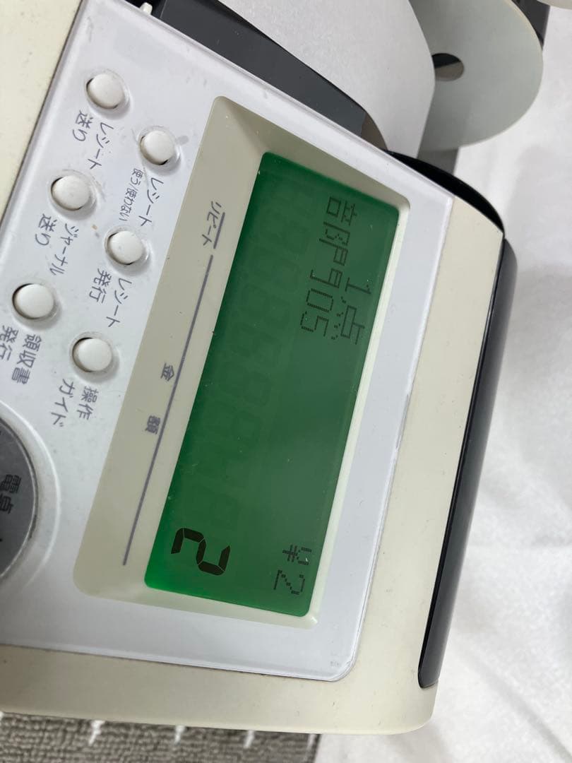 カシオ 電子レジスター TE-2300 本体＋電子名スタンプ RAC-13付き