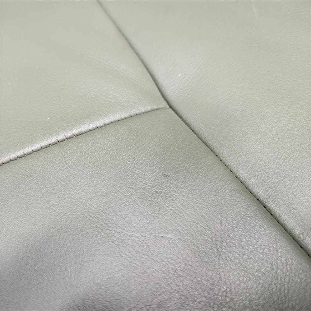 カリモク　本革　オットマン　スツール　腰掛け　ソファ　一人掛け　1P　リビング