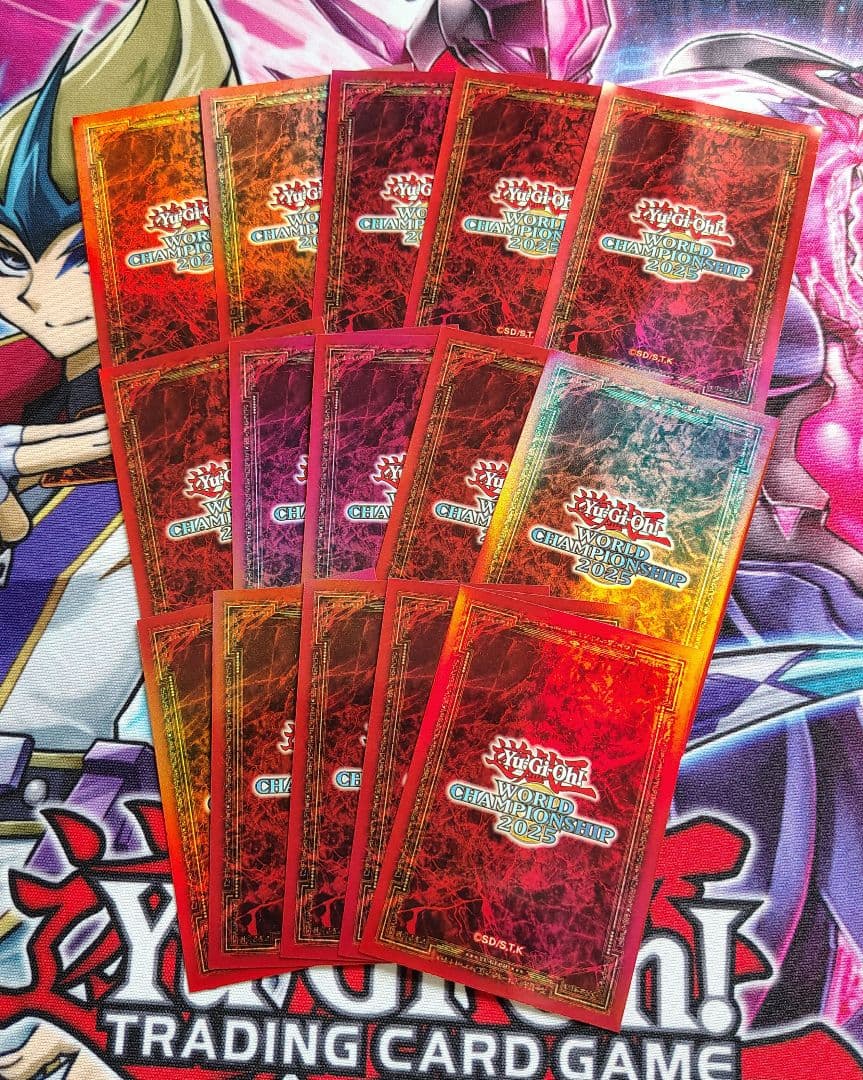 遊戯王 WCS 2025 スリーブ 赤 15枚 バラ売り