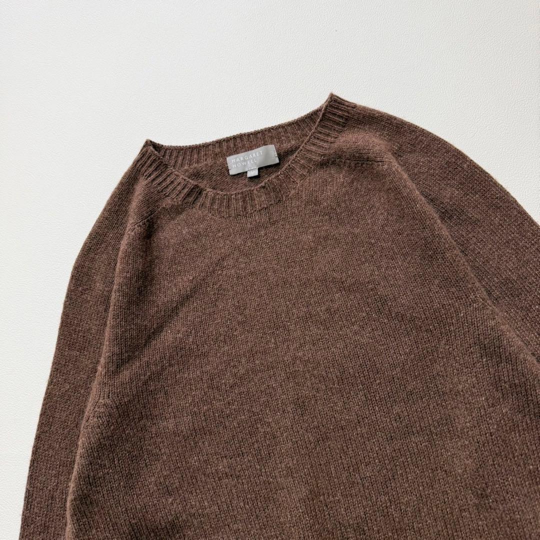 美品　マーガレットハウエル　ウールカシミヤ　ニット　Mスコットランド製