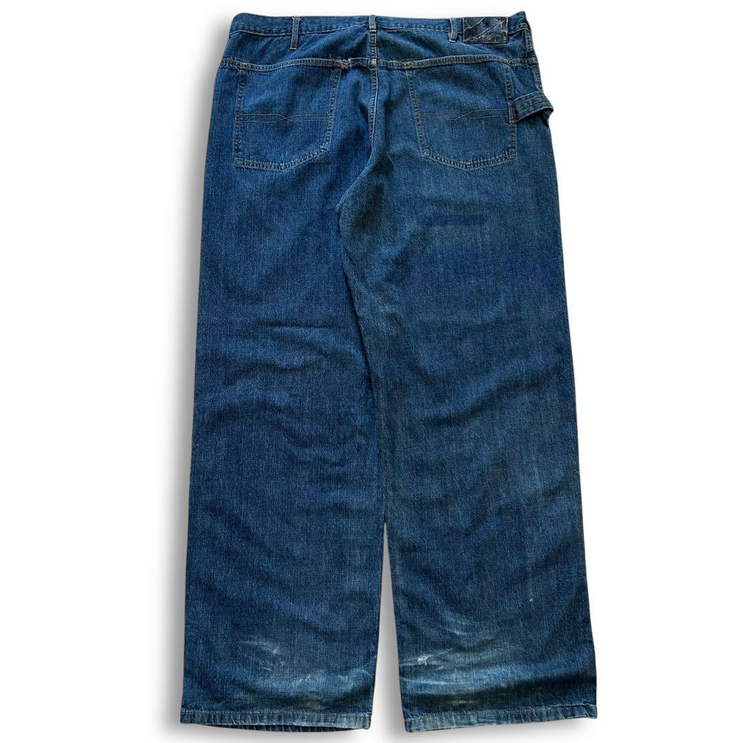 【激レア】ショーンジョン 刺繍 バギー デニム W40 極太 90s Y2K