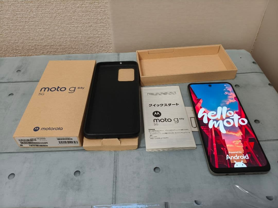 moto g64y 5G 128GB　ケース付き