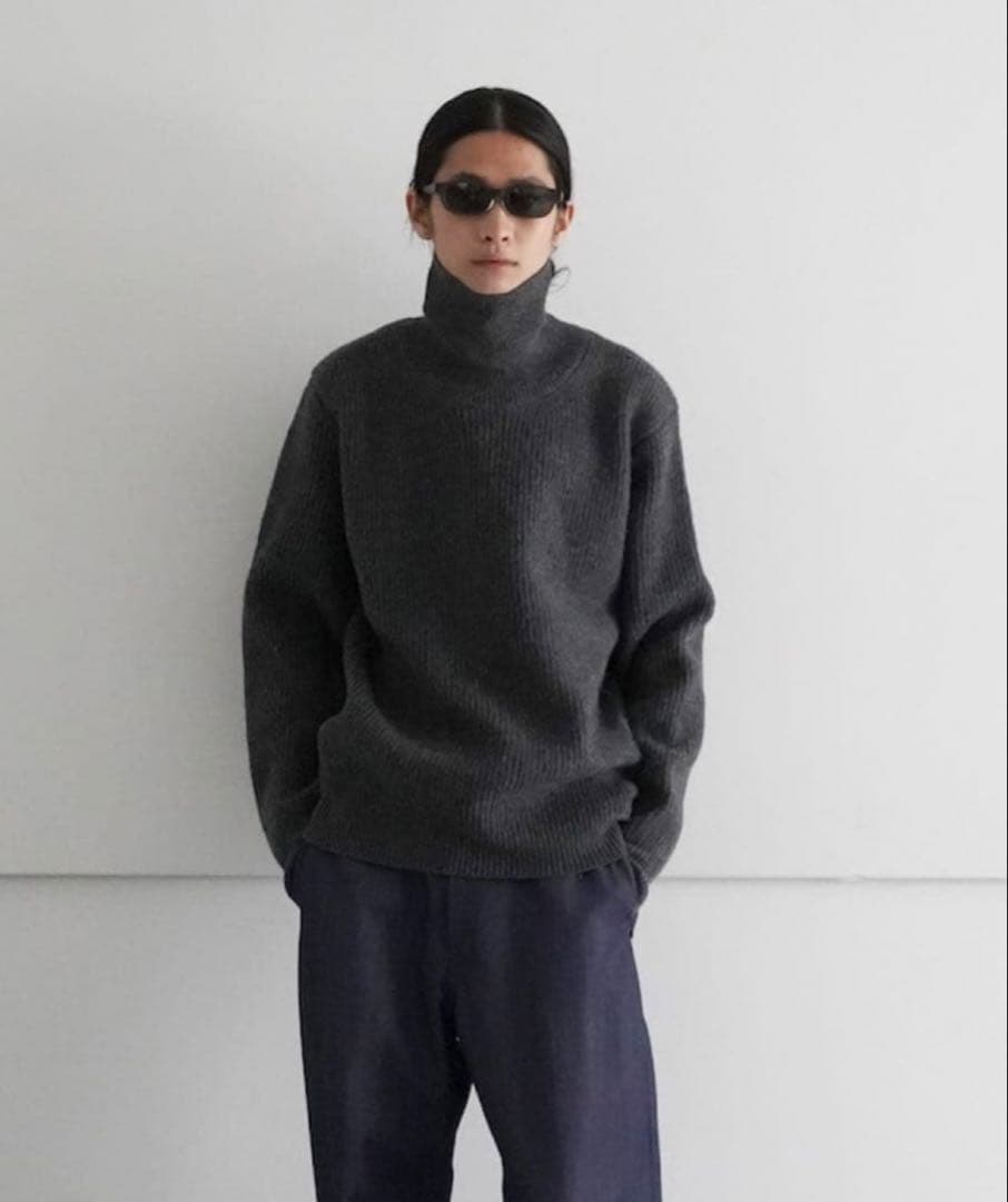 トップス AURALEE Milled French Merino Rib Knit 5