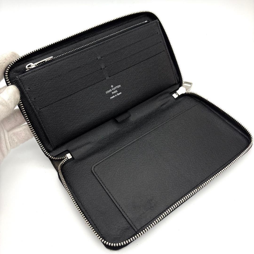 ルイヴィトン ダミエ グラフィット ジッピー オーガナイザー 長財布 ブラック