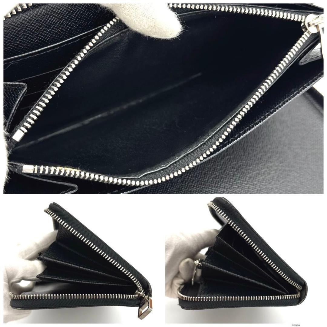 ルイヴィトン ダミエ グラフィット ジッピー オーガナイザー 長財布 ブラック