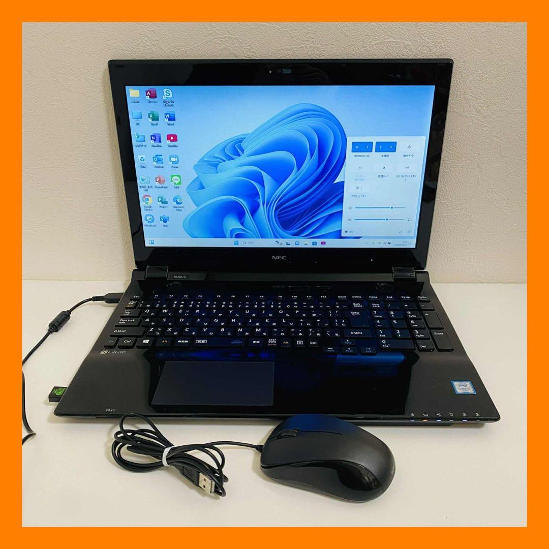 Y59 NECノートパソコン WEBカメラSSDサクサク動く Windows11