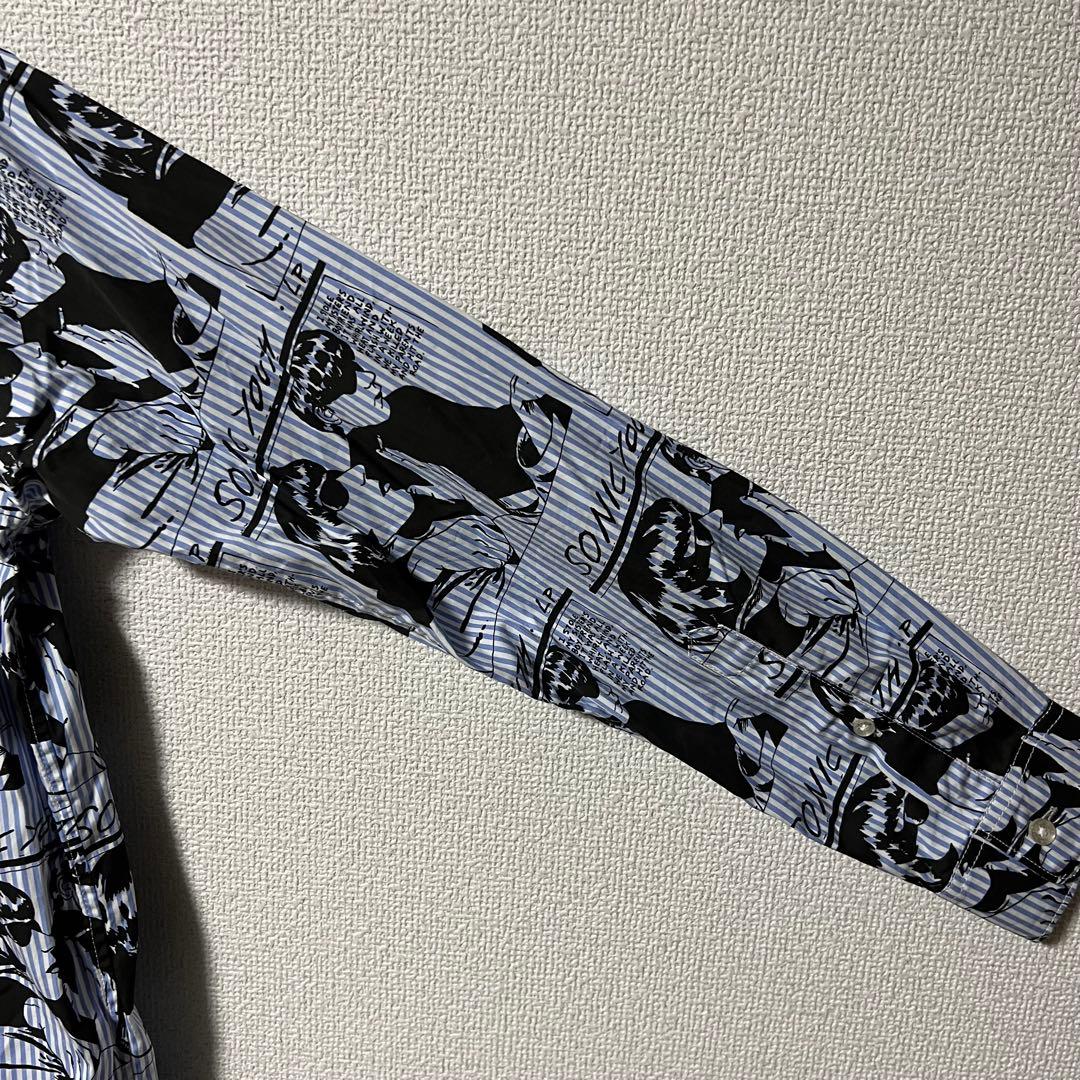 SONIC YOUTH/GOO SCRATCH柄 レギュラーカラーシャツ