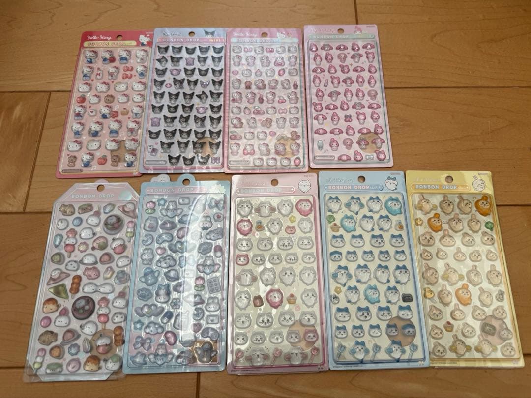 ボンボンドロップシール 9点セット