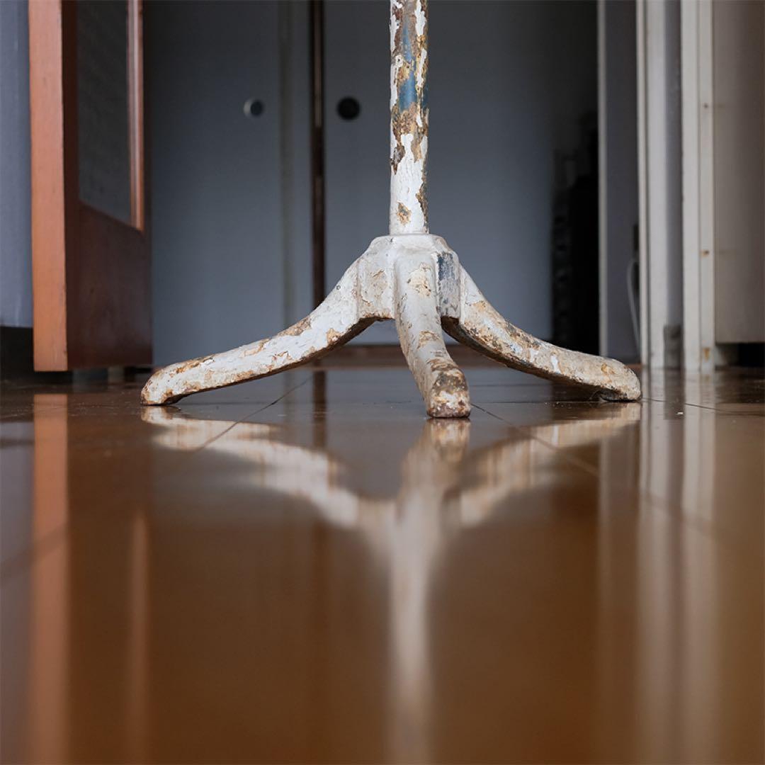 昭和初期 鉄製点滴スタンド 時代物　店舗什器