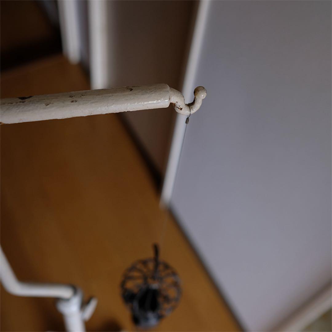 昭和初期 鉄製点滴スタンド 時代物　店舗什器