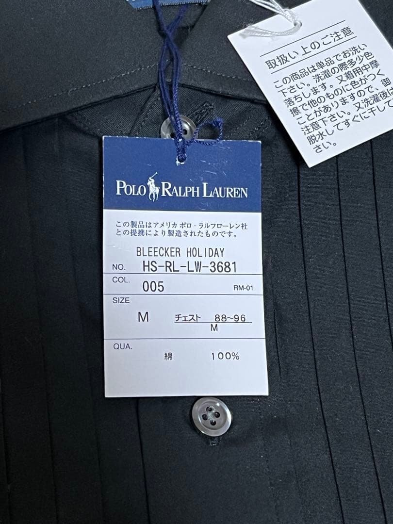 新品未使用 M POLO by RALPH LAUREN コットンドレスシャツ