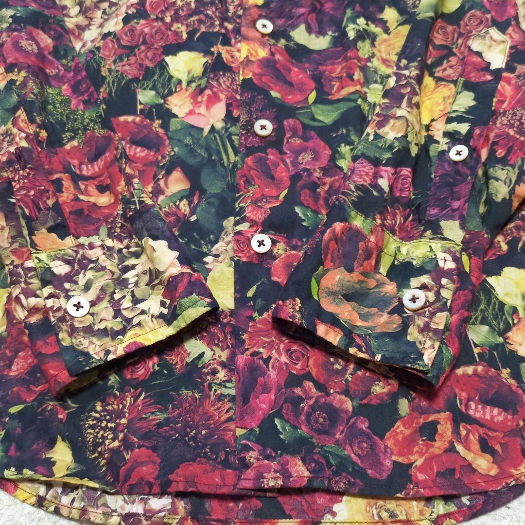値下げ中12-43 PaulSmithポールスミス　花柄シャツ　総柄長袖